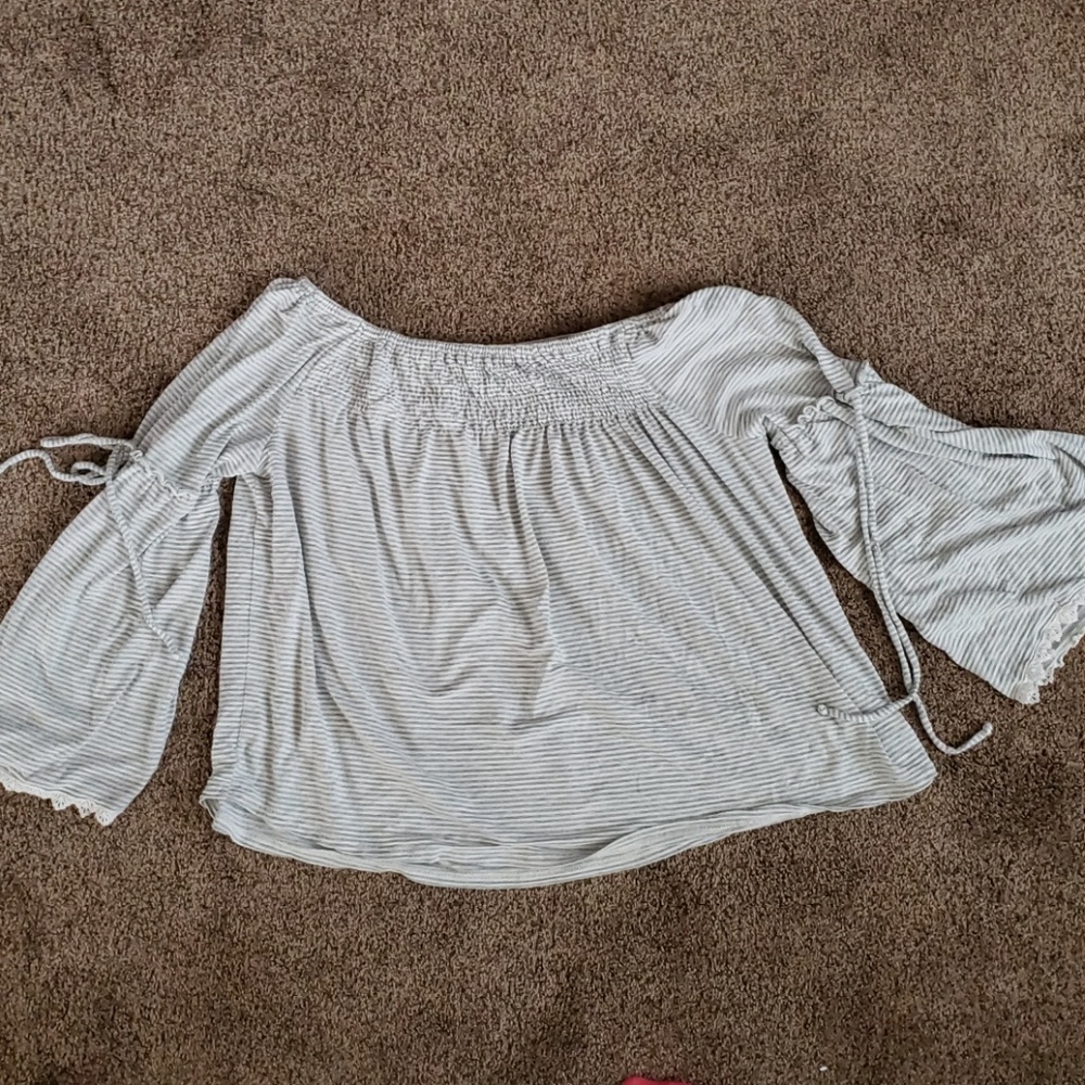 Maurice's striped blouse